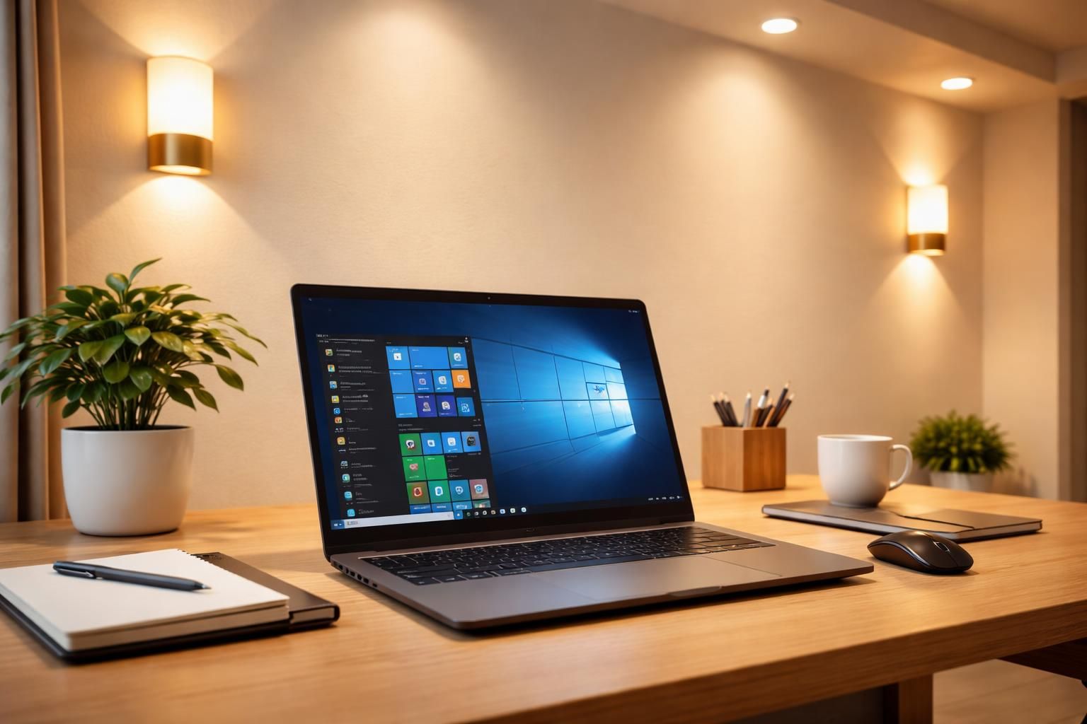 découvrez comment planifier l'éclairage avec des spots et appliques en utilisant une tablette windows 10 pour un intérieur lumineux et optimisé.