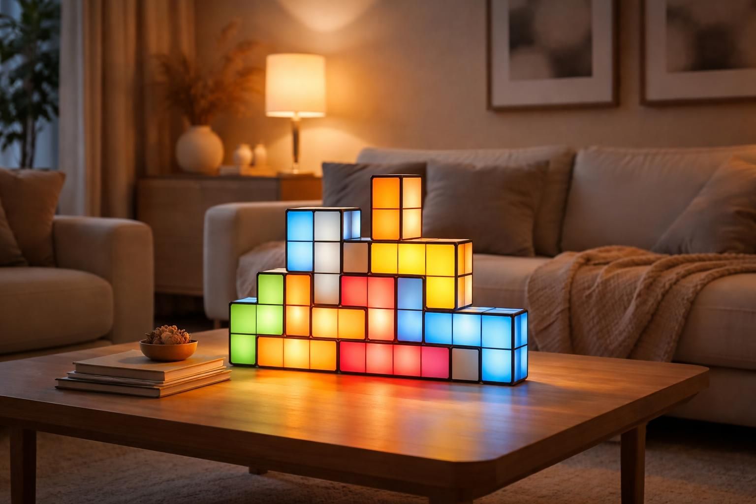 découvrez tetris déco, les lampes modulables inspirées du célèbre jeu tetris, et créez une ambiance lumineuse unique en jouant avec la lumière.