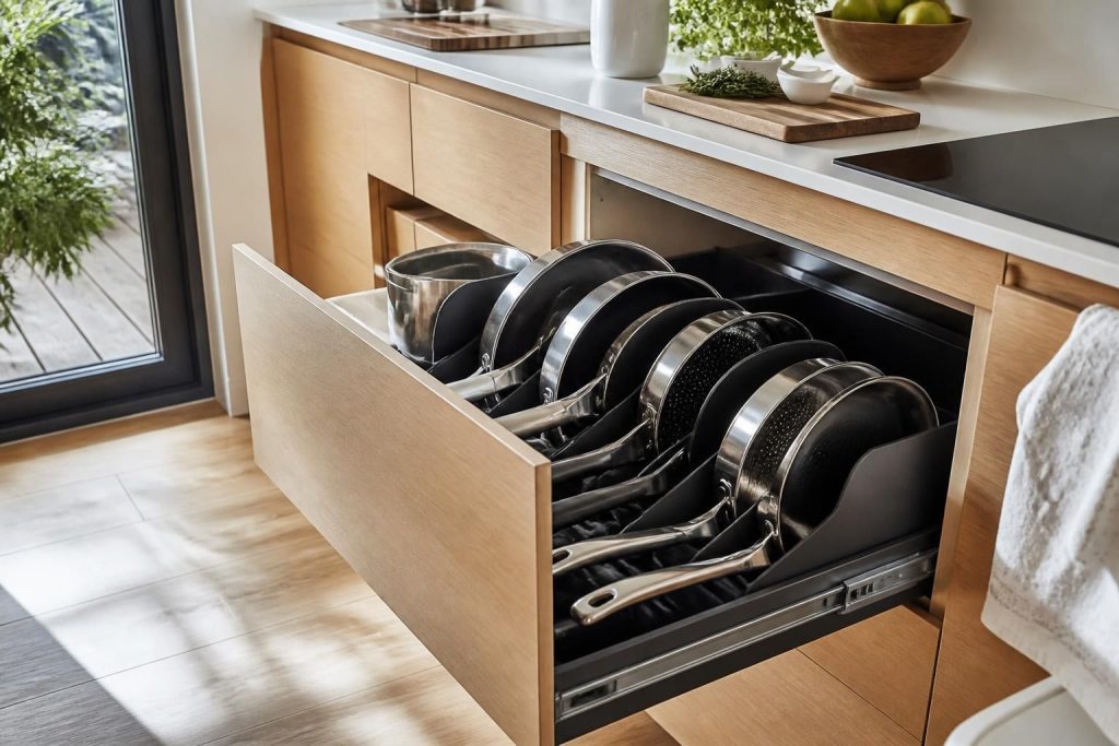 découvrez nos conseils pratiques pour organiser le rangement de vos poêles et accéder rapidement à vos ustensiles de cuisine.